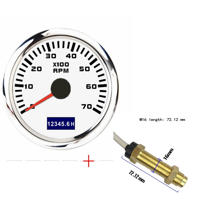 3000-8000 rpm tacho meter 52mm pointer tachometer gauge with red backlight for car marine boat yacht rv camper 9-30v accessories