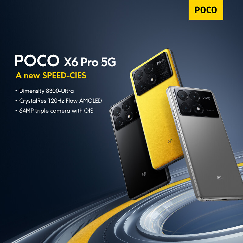 New Arrival-POCO X6 Pro 5G Smartphone | 8+256GB/12+512GB, Flagship ...