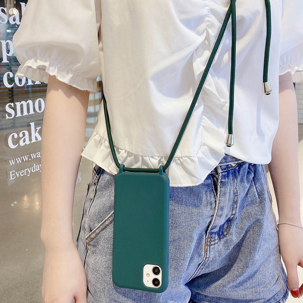 สีทึบเคสโทรศัพท์สำหรับ iPhone 12 Mini 11 Pro Max XR X XS Max 6 6S 7 8 ...
