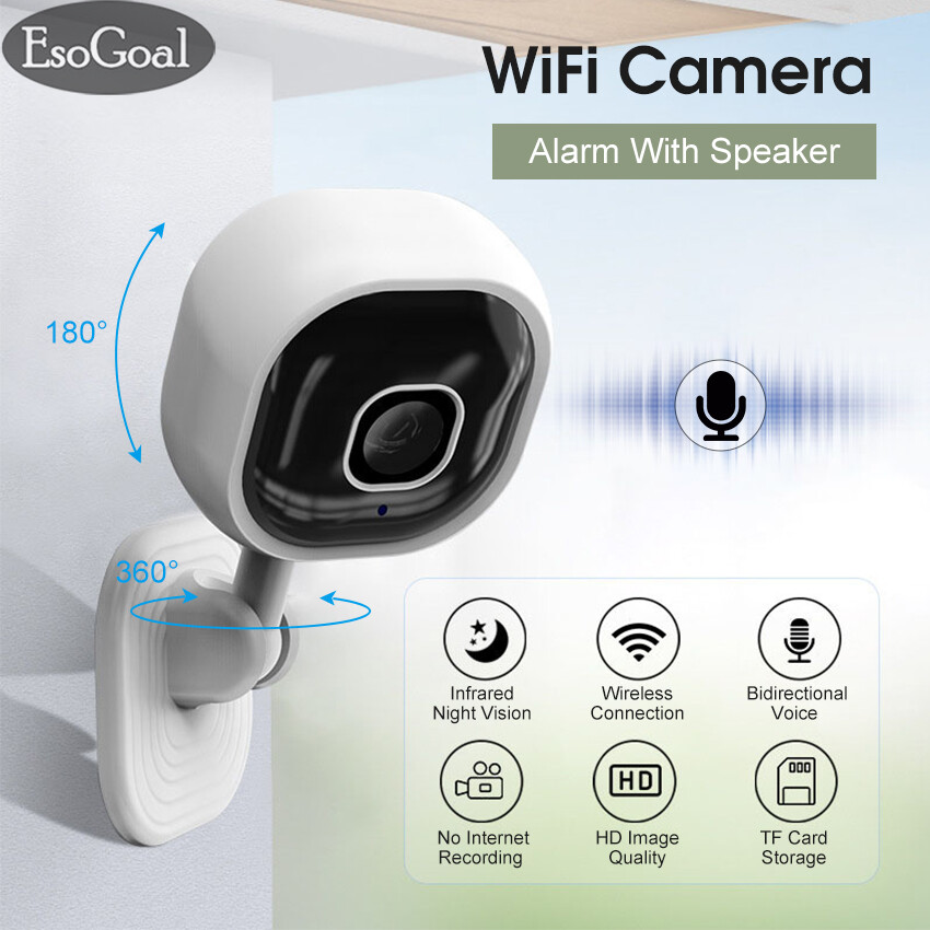 EsoGoal 360°Panoramic Camera Home Surveillance Camera Light Blub Camera Security Camera WiFi Wireless 360° Panoramic IP Camera CCTV App 1080P HD Camera with Night Vision Microphone Audio