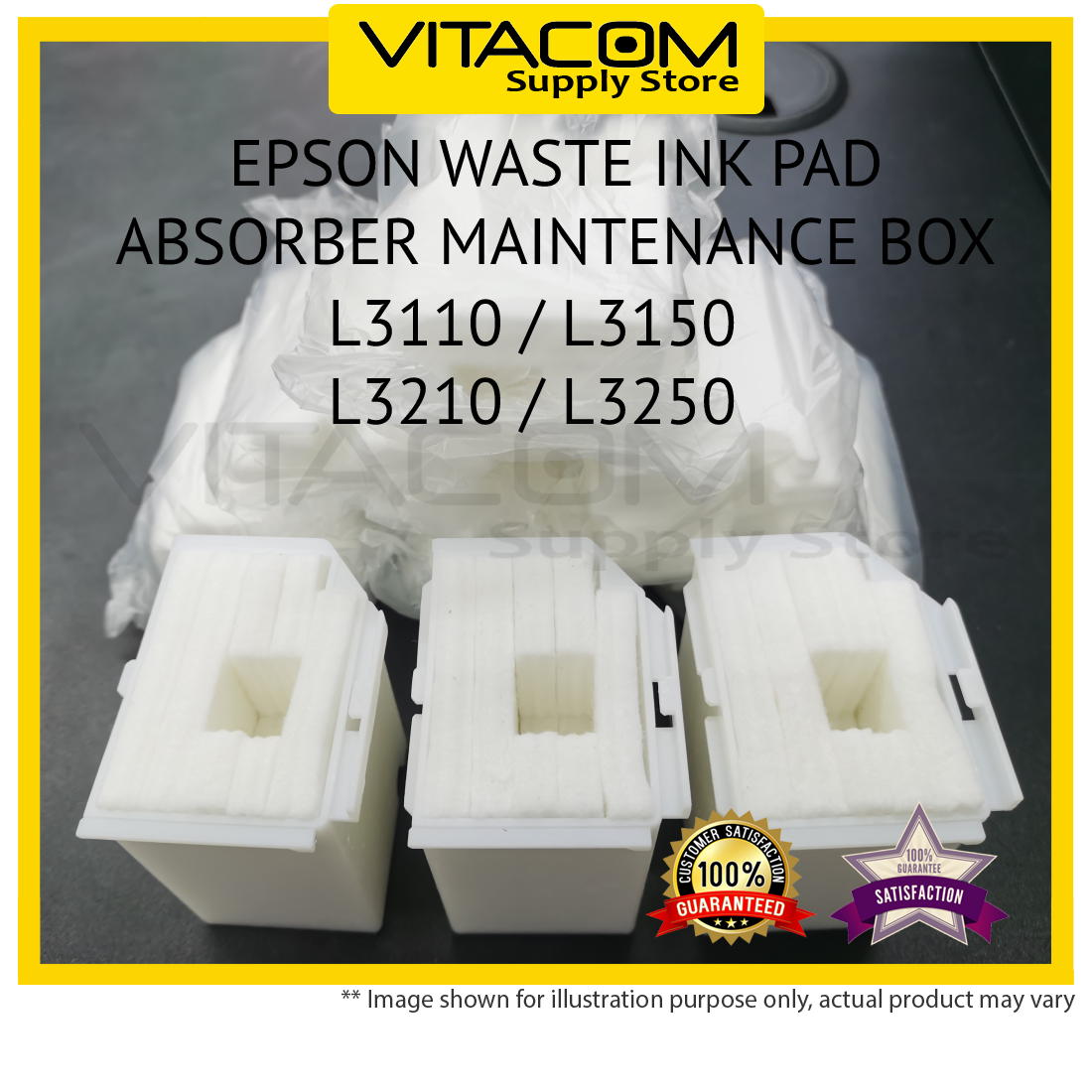 EPSON L3110 L3210 L3150 L3250 L5190 L5290 Waste Ink Pad Maintenance box