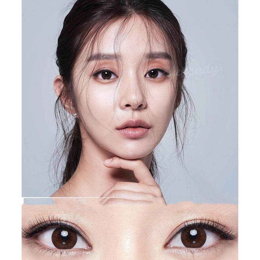 Contact Lens Brown Color + Case