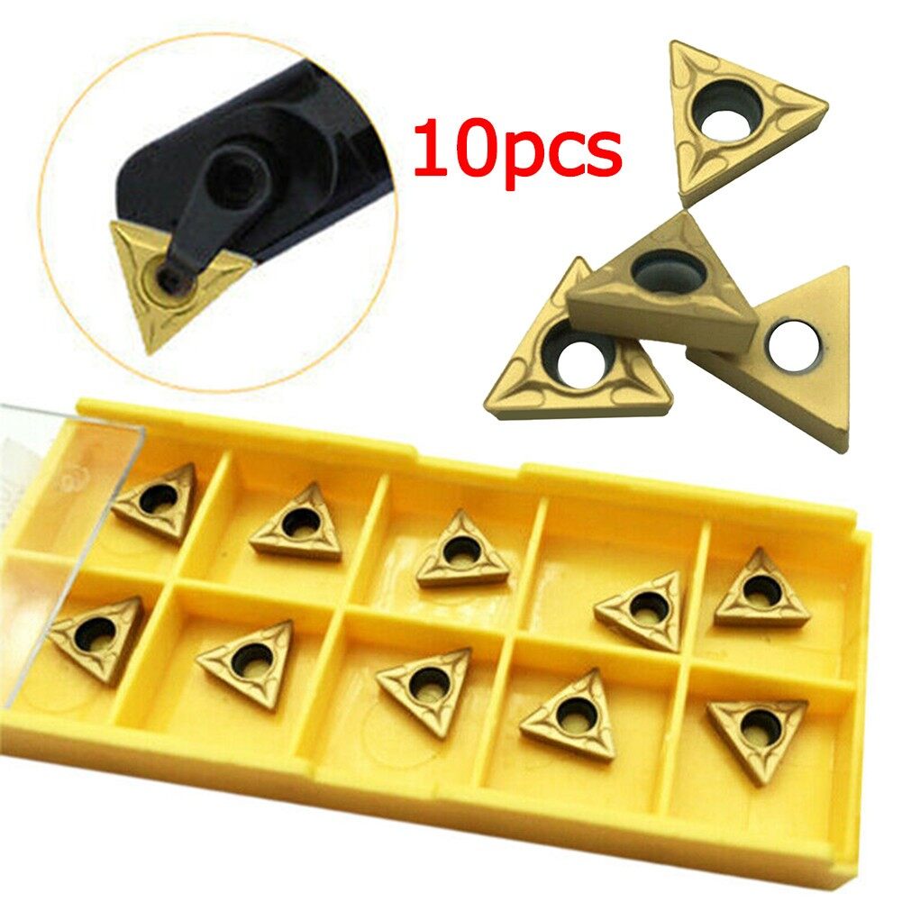 10PCS TCMT110204 Turning Tool Threading Carbide Inserts CNC Lathe Blade Set