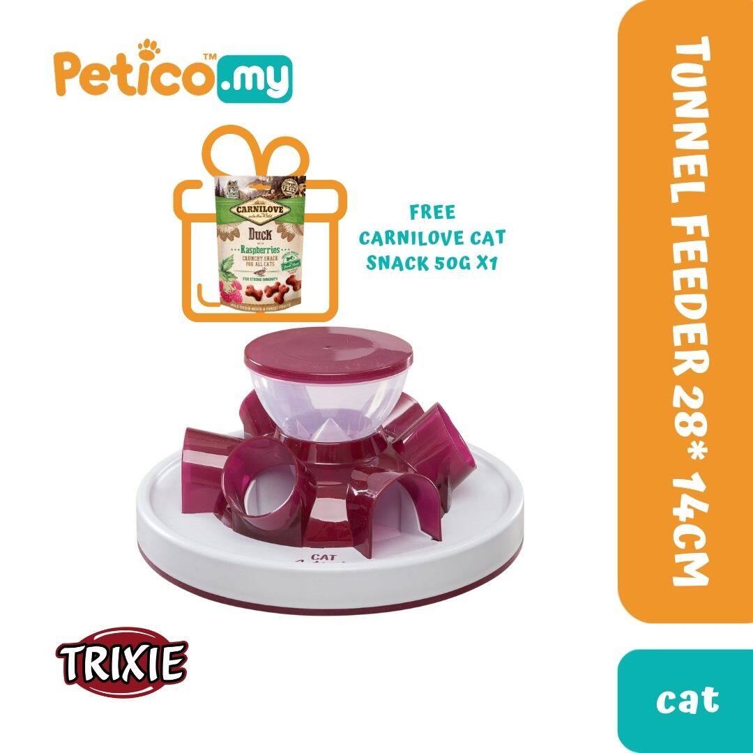 cat activity tunnel feeder