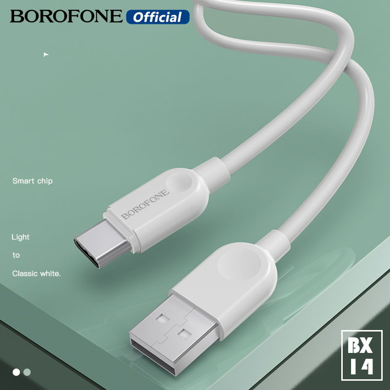 Borofone.BX14 Sạc Nhanh Sét 2.4A, Micro USB , Type-C Cáp, Dây Cho Vivo Y11