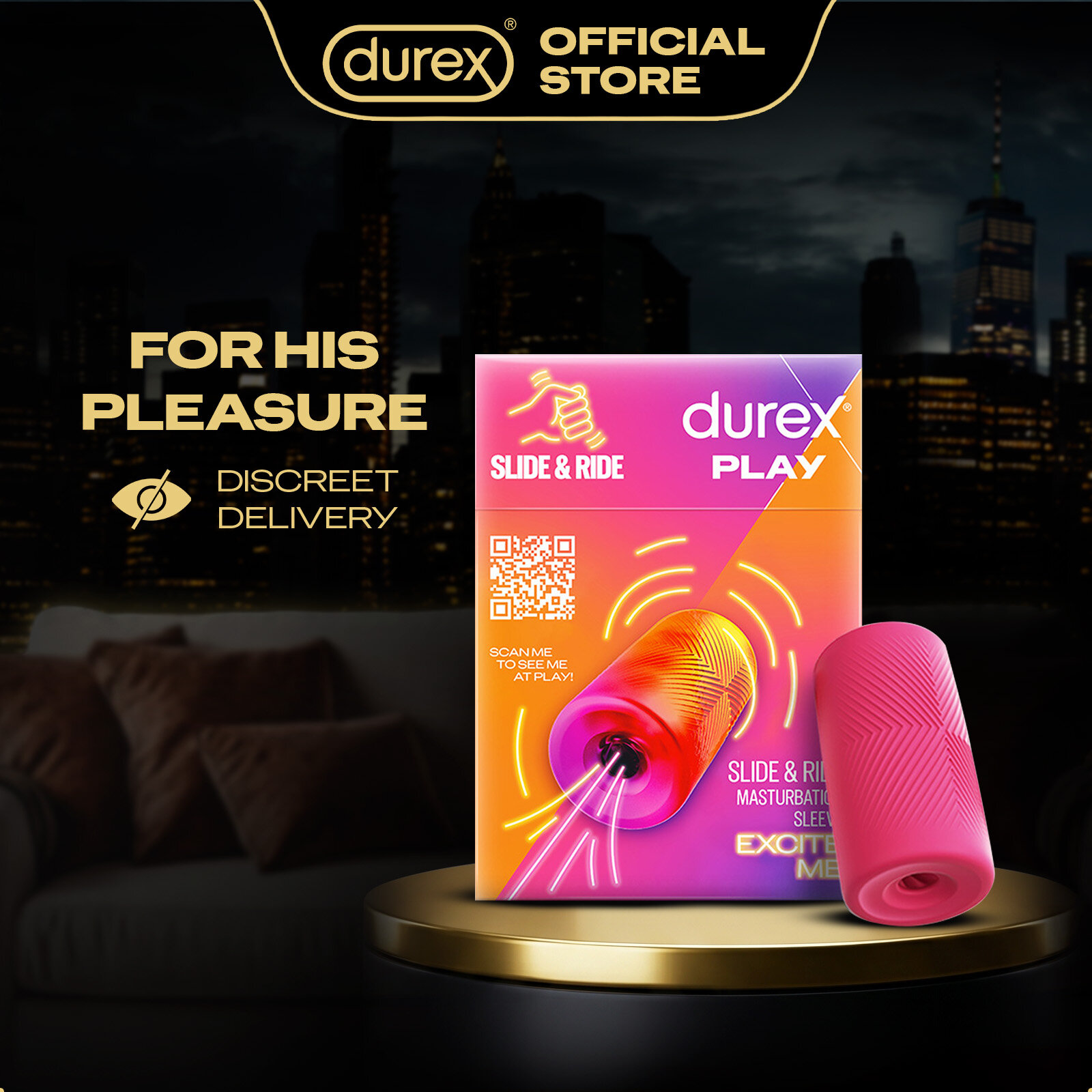 Durex Play Slide & Ride Masturbation Sleeve (For Man) | Reusable, Stretchy  & Compact Adult Toy | Lazada