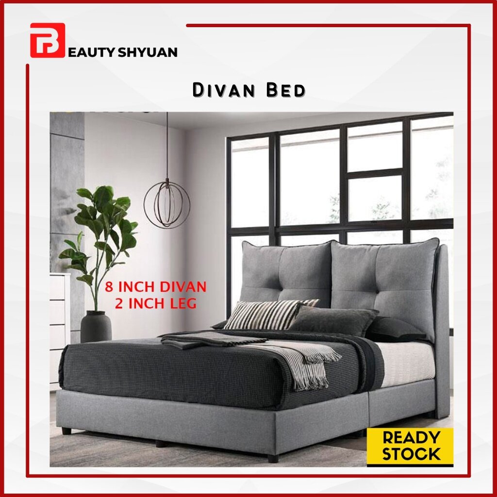 BEAUTY SHYUAN Queen Bed Frame Queen Bedframe King Bed Frame King