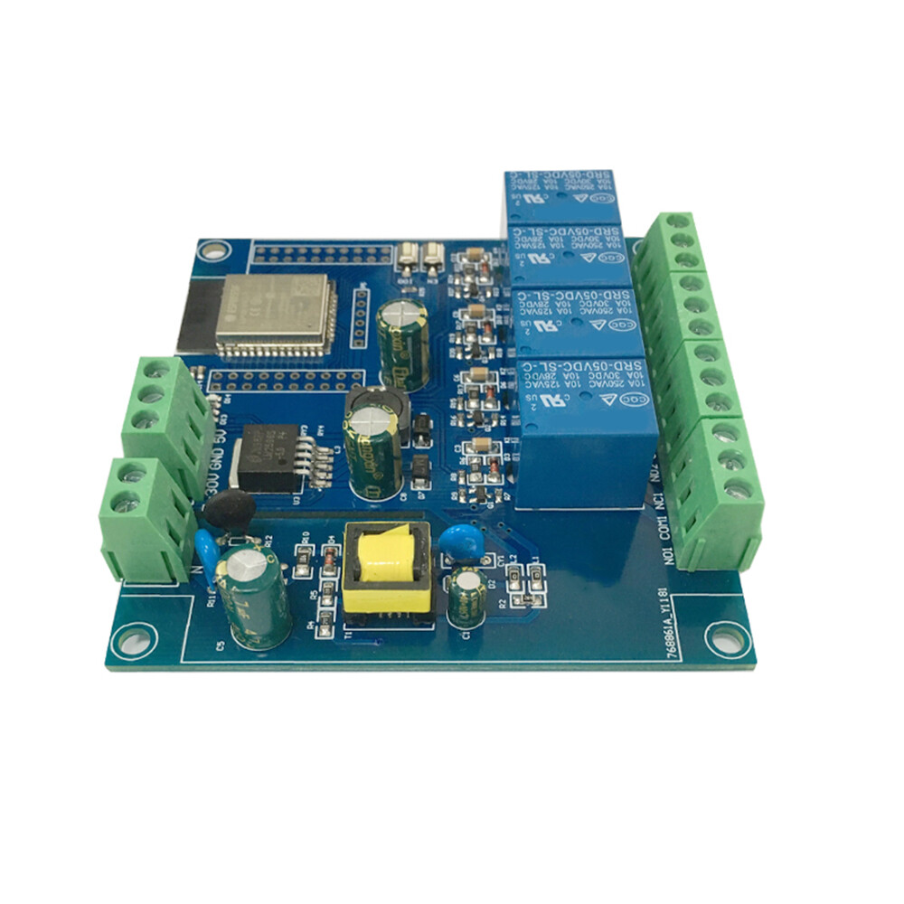 diymore [Chính Hãng 100%]  Bảng Phát Triển ESP32-WROOM Mô-đun Rơ Le Bốn Chiều ESP32 Mô-đun WiFi & BLE Nguồn Điện AC220V/DC5-30V Công Suất Lớn 4M Byte Flash Cho ESP32