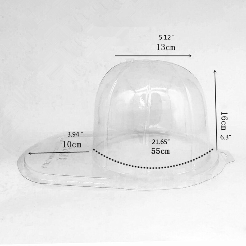 Double-layer Cap Holder Transparent Baseball Cap Display Box Flat Eaves and Curved Eaves Cap Protector Hat Storage