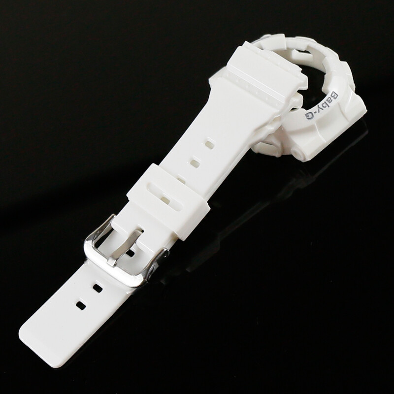 Matte Silicone Bezel+strap for Casio for BABY-G BA-110 112 111 Frosted Silicone Suit .Smooth Silicone Case+watchband Included Tool