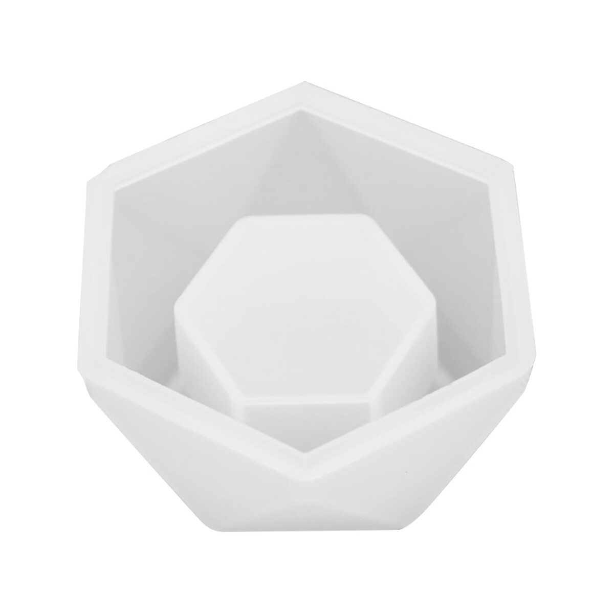 DFH4H Cement Concrete DIY Silicone Geometric Plant Diamond Shaped Surface Flower Pot Mold Resin Casting Mould Candle Holder Ashtray