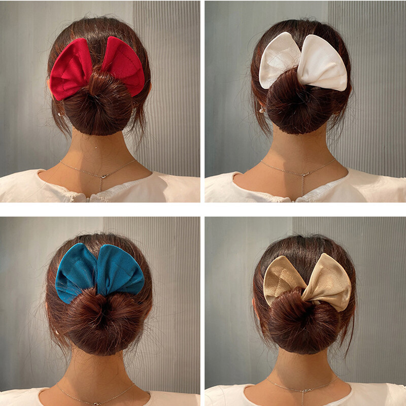 ฤดูร้อน Knotted Deft Bun วงผมแฟชั่นผ้าสายคาดศีรษะ Braider อดีต Maker