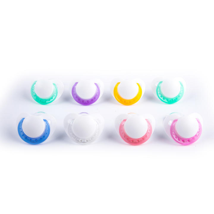 [HFTOY]Adult Baby Food Silicone Grade Large Pacifier Transparent Safety ...