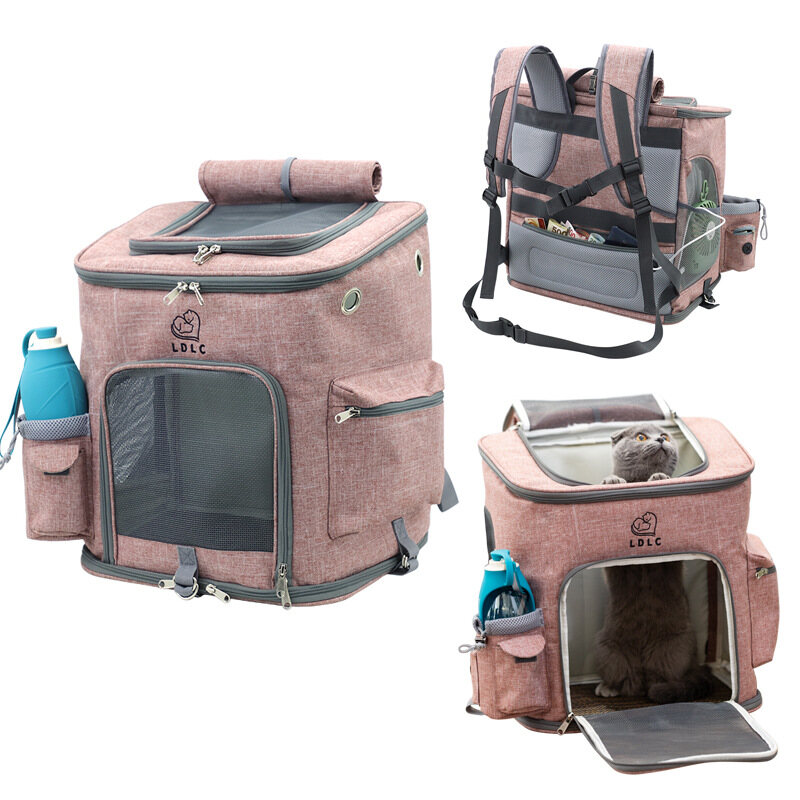 Larger Size L Outing Backpack Foldable Pet Bag Space Capsule Cat Bag-M