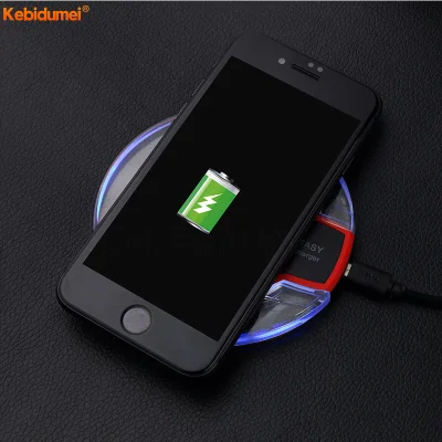 Kebidumei Qi Wireless Charger LED Wireless Fast Charging Pad For Samsung iPhone Lumia LG HTC