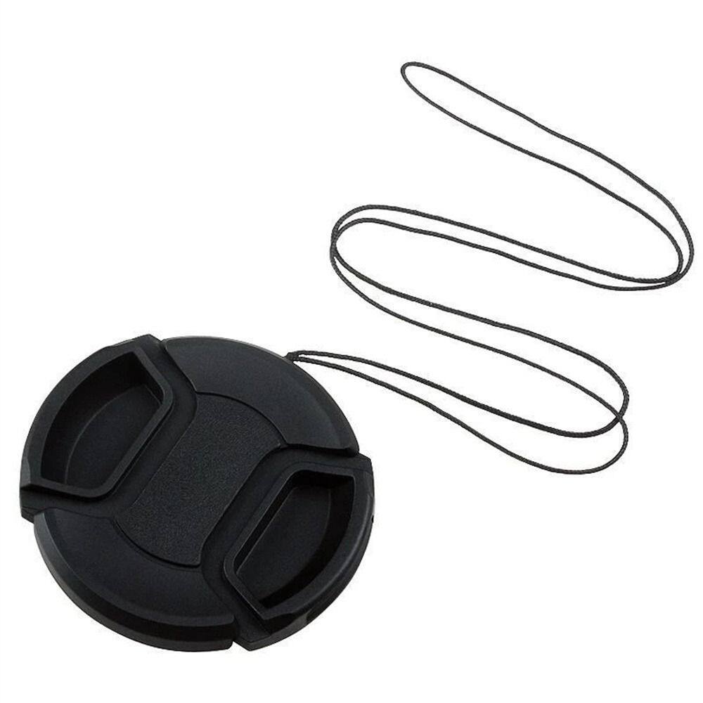 Sweolq snap-on camera lens cover anti-lose cord lens cap cover camera accessories camera lens cap 37mm 49mm 52mm