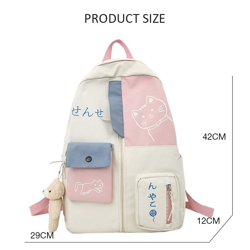 HS Backpack for primary school students, backpack for junior high school students, Harajuku style backpack for college students.