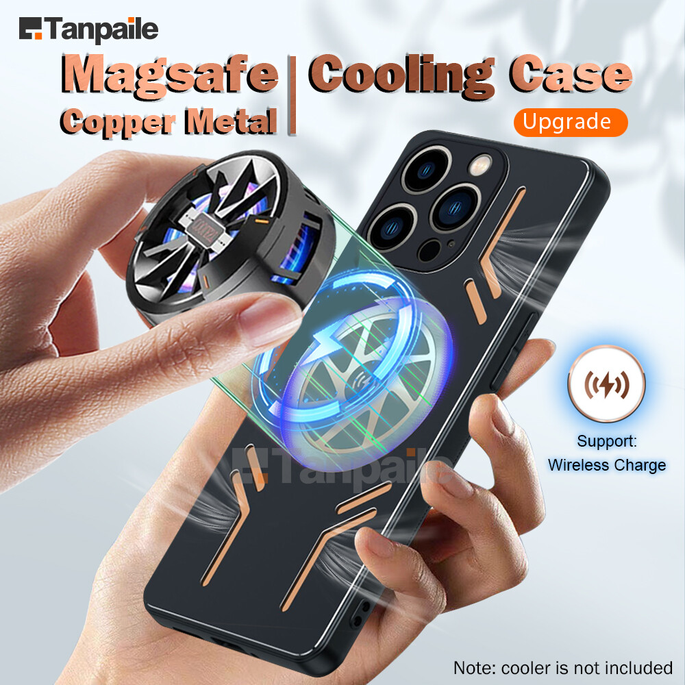 Tanpaile Copper Metal Magsafe Cooling Case For iPhone 15 14 13 12