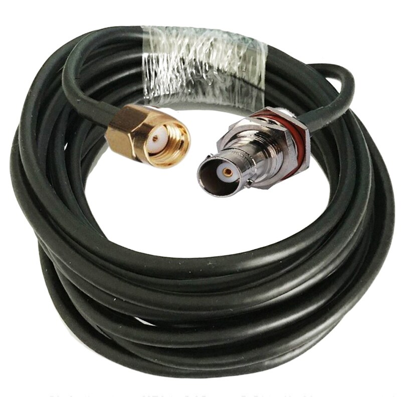 10/15/20ft  RG58 COAX RF CABLE BNC male to BNC male straight crimp jumper 