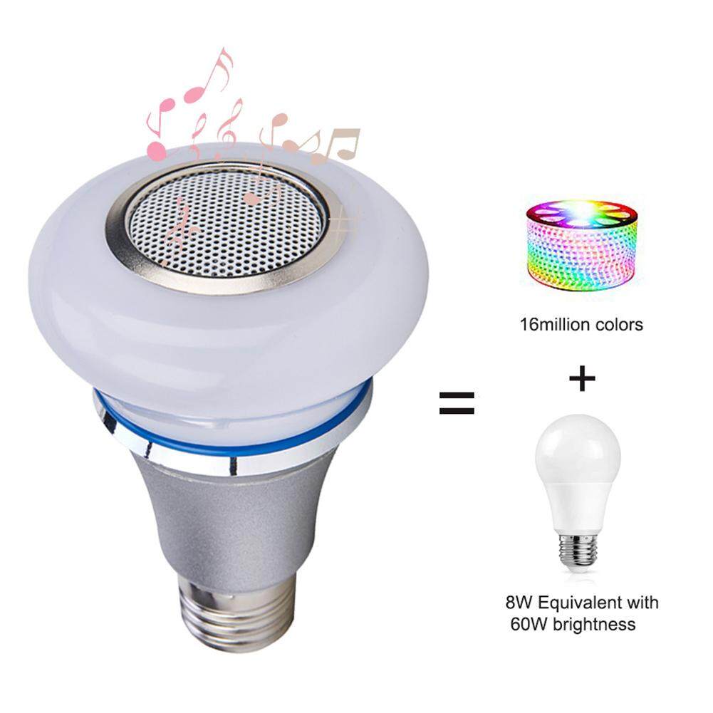 Remote Control Dimmable Home Playing Bluetooth Speaker Smart Life Mini Wireless RGB Color Changing Music Light Bulb