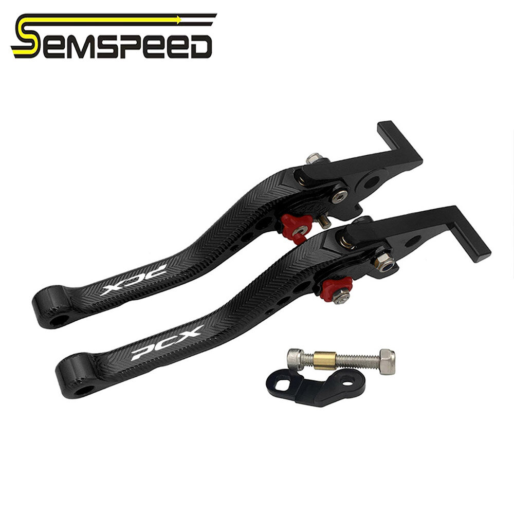SEMSPEED Motorcycle CNC Brake Clutch Levers w/ Parking Lock For Honda PCX 125 160 PCX160 2021 2022 2023 2024