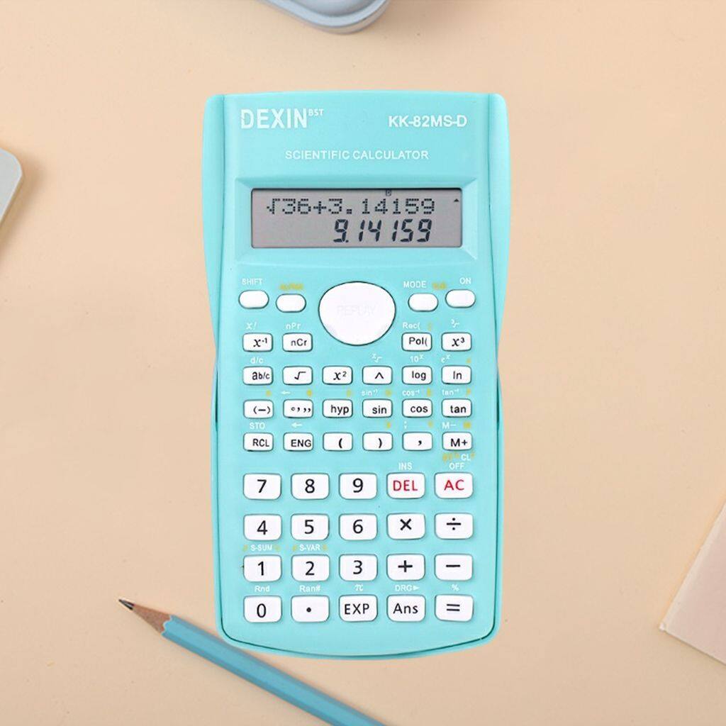 MMLUCK Portable Multifunction 240 Functions Electronic 82MS Statistics School Office Personalized Digit Calculator Engineering Scientific Calculator Stationary Function Calculator
