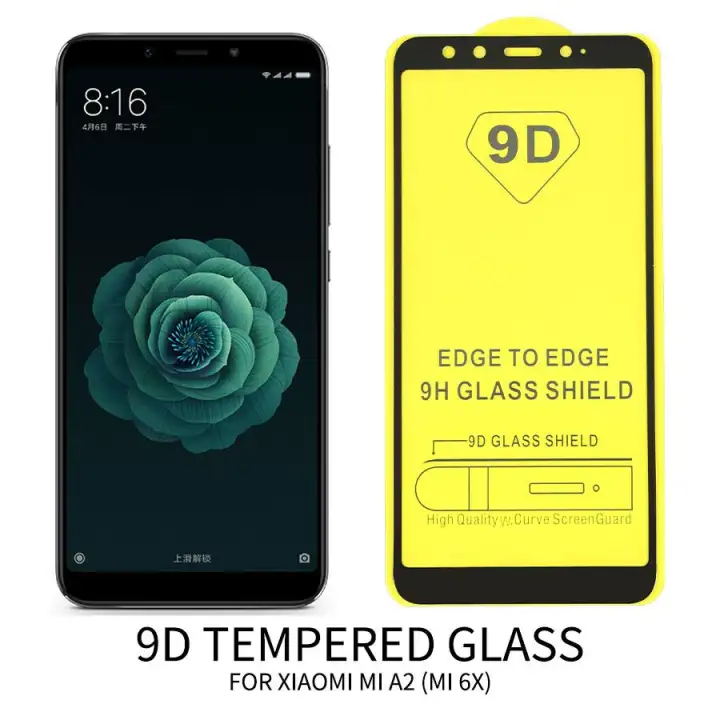 9d Tempered Glass For Xiaomi Mi A2 Full Cover Screen Protector Protective Film For Xiaomi Mi A2 6x Full Glue Glass Lazada Ph
