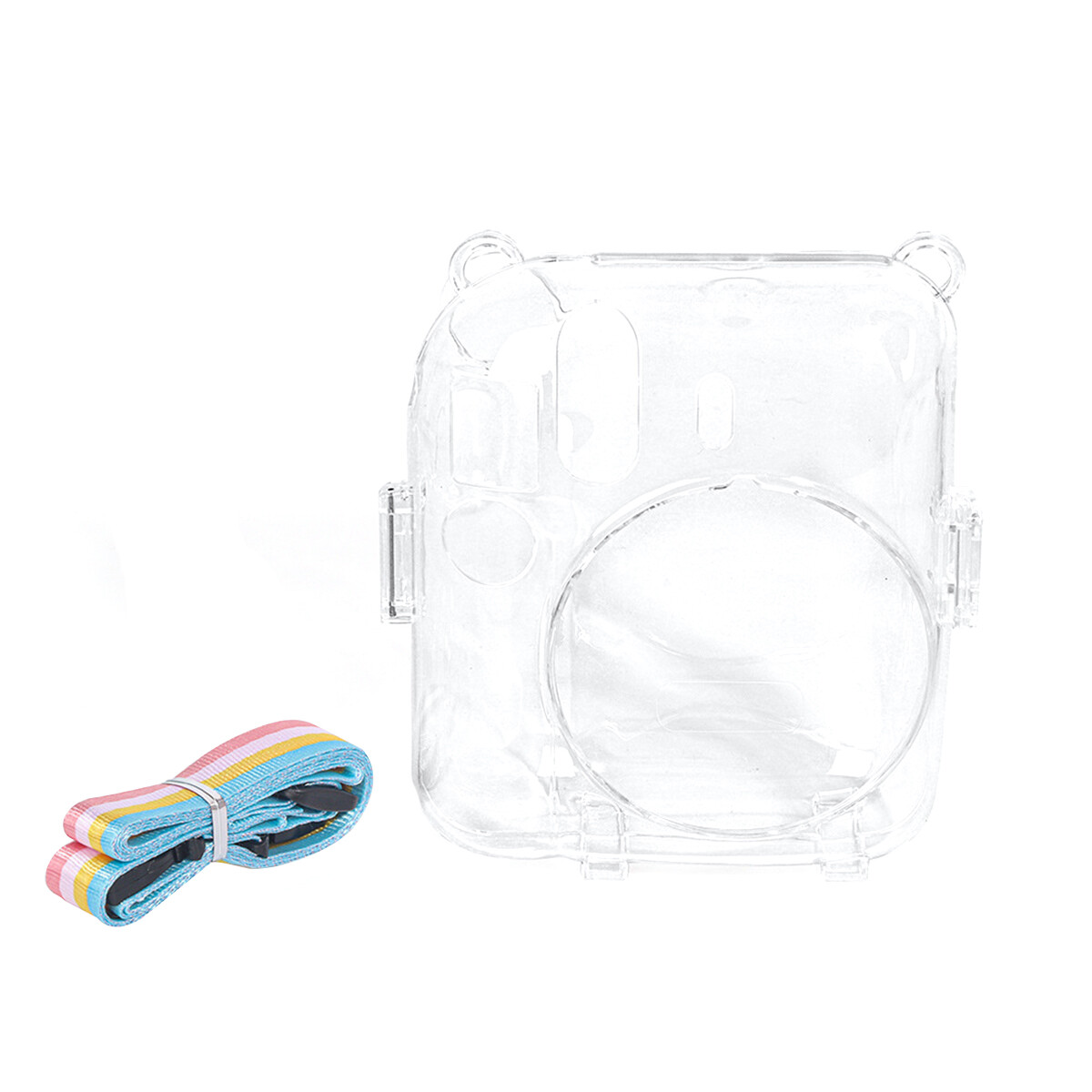 Instax Mini 12 Protective Case Crystal Clear Protective Case Camera Bag Mini 12 Protective Case With Shoulder Strap