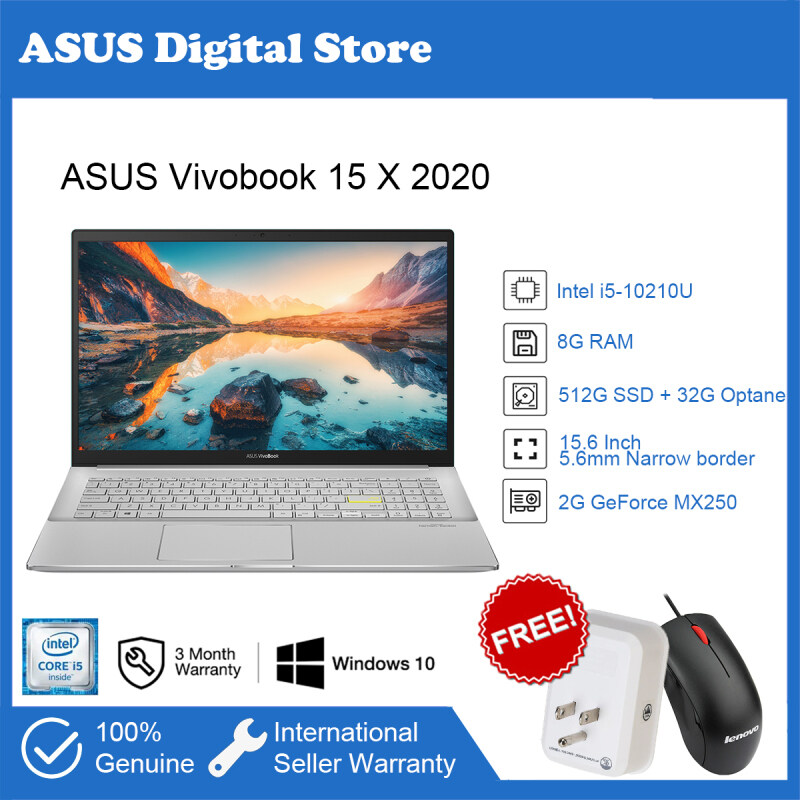 ASUS VivoBook 15 X 2020 Version laptop for sale brand new 15.6-inch Thin and Light Laptop  (i5-10210U 8G 512GSSD + 32G Optane 2G Discrete Graphics) green