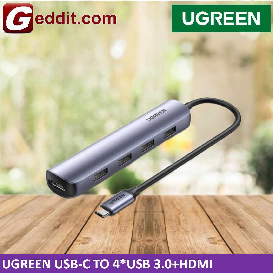 UGREEN USBC TO 4*USB 3.0+HDMI ADAPTER CM41720197 CM417 20197 Lazada