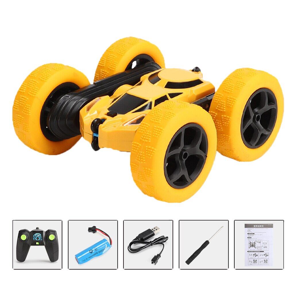 Xe Hơi Xoắn Xoay Và Nhào Lộn Hai Mặt 2021 Mới 360 Robot Sạc 2.4G Đồ Chơi