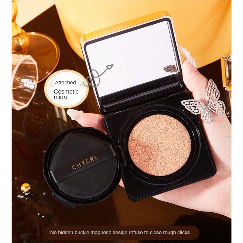 Genuine【CHXERL Flawless Phấn Nén Bb Cream Dạng Nén 】Phấn Phủ Cc Kem Nền Dạng Lỏng Kem Che Khuyết Điểm Lỏng Làm Sáng Trang Trọng Gói + Gói Thay Thế