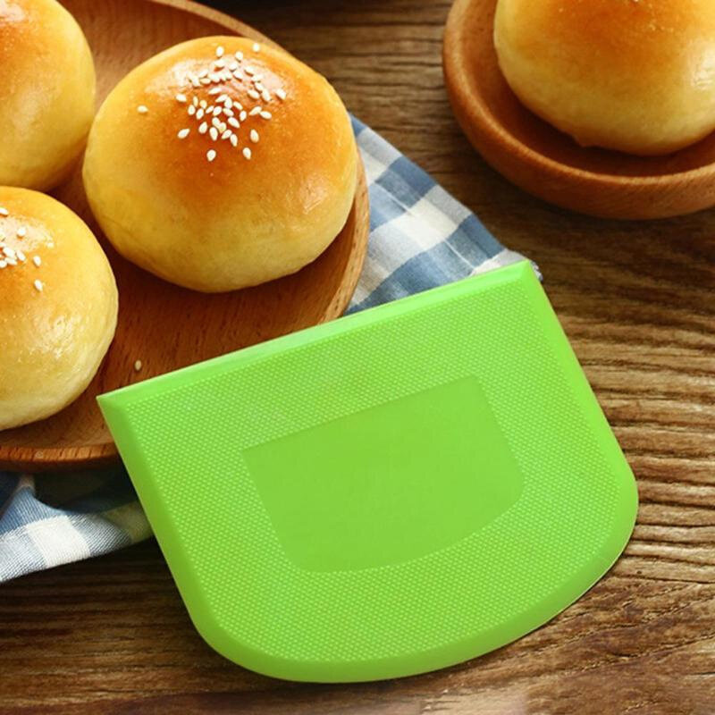 1/2Pcs Bột Scraper Bánh Cutter Nhựa Bảng Scraper Bánh Mì Bột Bánh Bếp Nướng Đồ Dùng