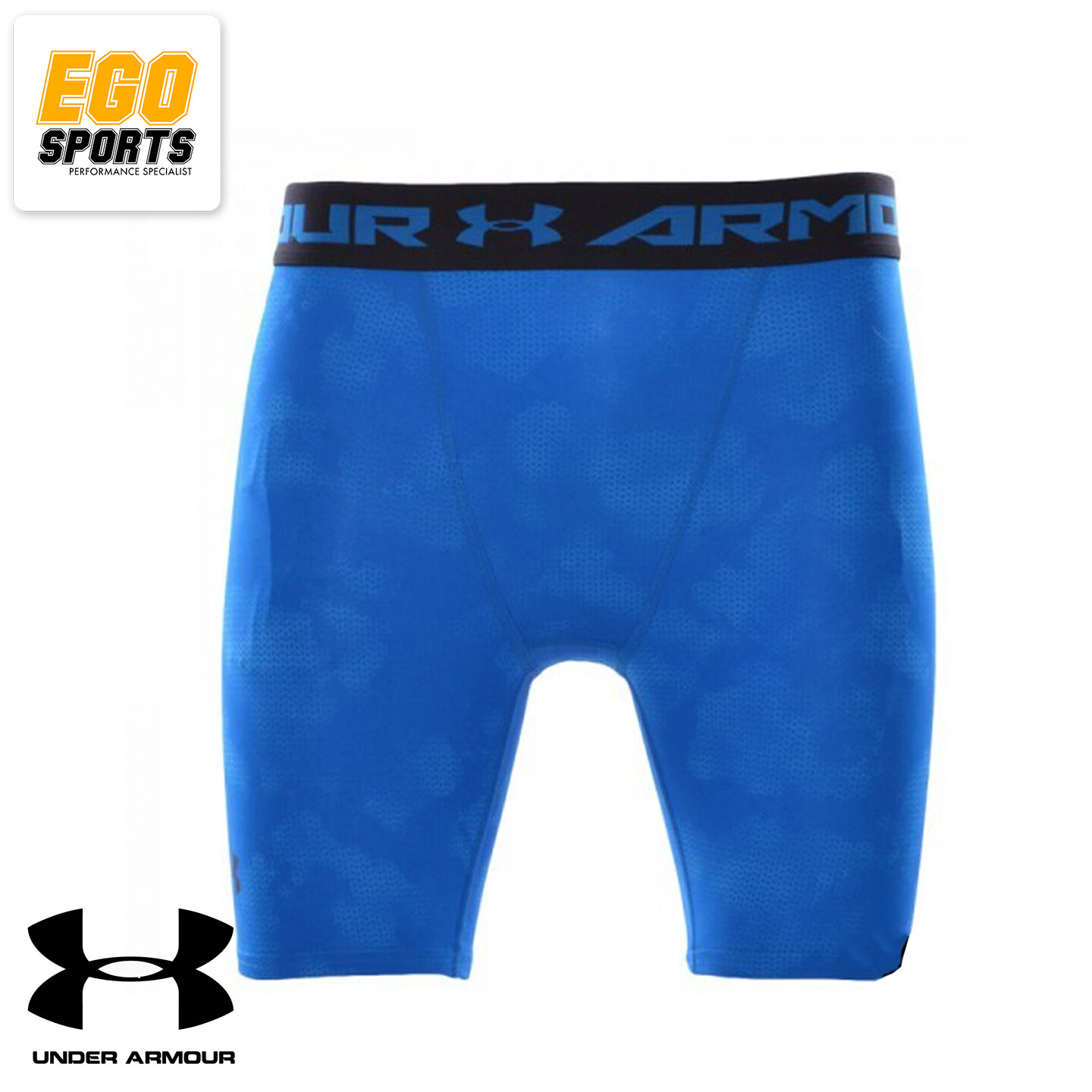 blue under armour compression shorts