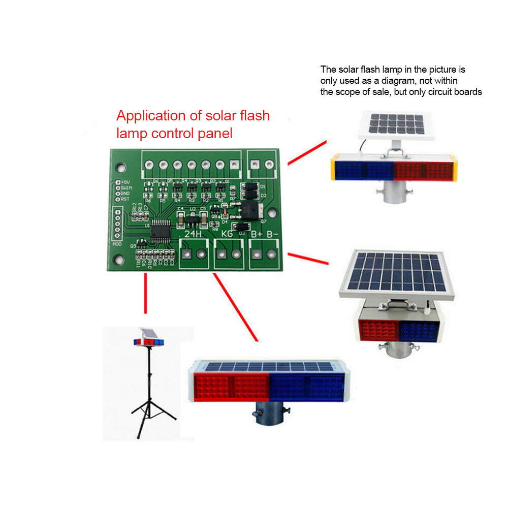 【Hàng Có Sẵn】bảng Mạch Điều Khiển Đèn Nhấp Nháy Năng Lượng Mặt Trời Aideepen 12V Chính Hãng Với Bốn Đầu Ra Mô-đun Sạc Pin Lithium