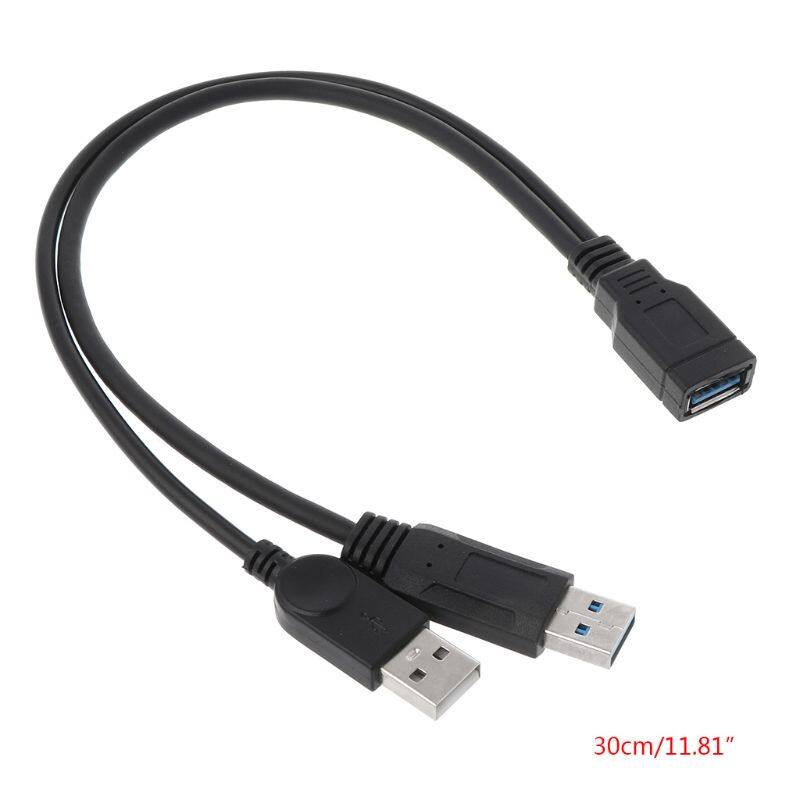Bộ Chia USB 2 Nguồn Kép USB 2.0 A Đầu Đực Sang USB Cái, Mở Rộng HUB Cáp Bộ Sạc Cho Phụ Kiện Máy In
