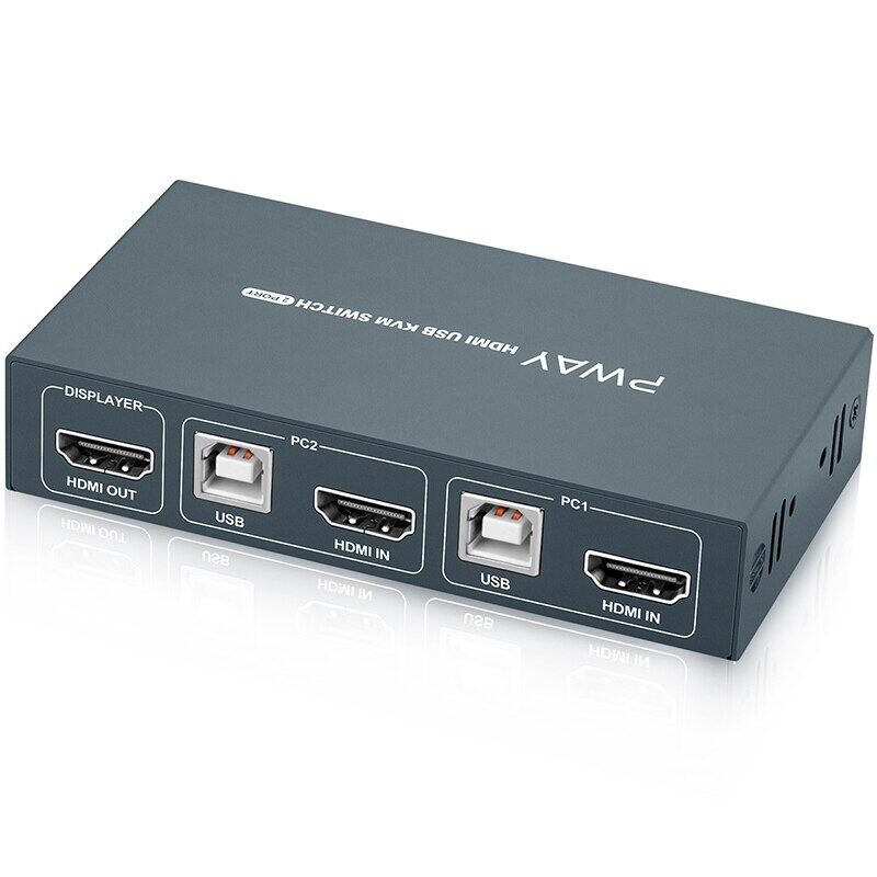 HDMI Switch KVM Chuyển Đổi Bộ Chuyển Đổi USB 3D 4K Chuột Bàn Phím Xiaomi Mi Box 2 Cái Chia Sẻ 1 Màn Hình Hiển Thị Công Tắc Usb