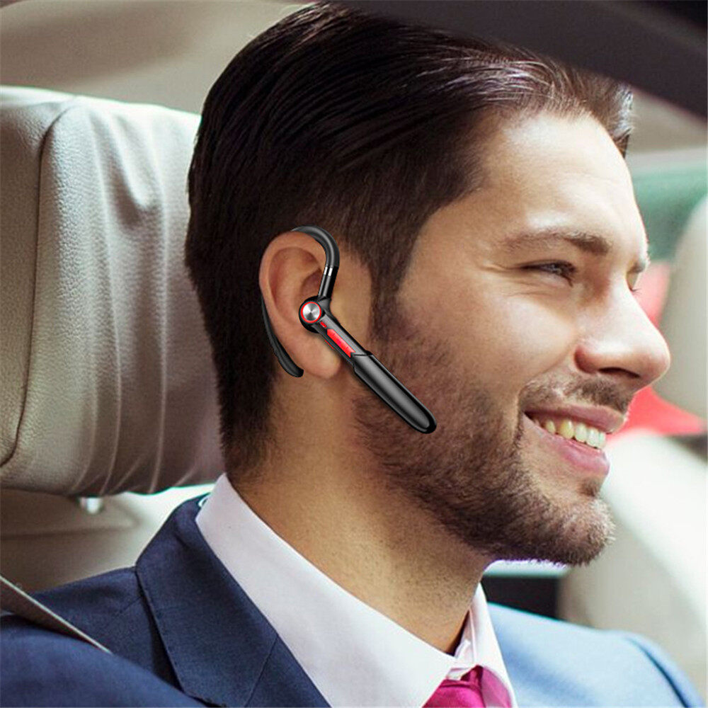 KEBETEME Tai Nghe Móc Tai Doanh Nhân Đơn Tai Nghe Bluetooth 5.0 Nút Bấm Điều Khiển Cảm Ứng Tai Nghe Âm Thanh Nổi Giảm Tiếng Ồn
