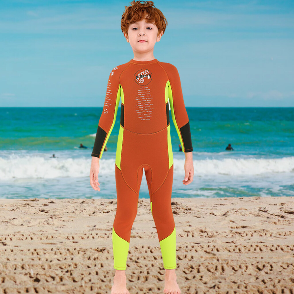 Jellyfish Repelling for Scuba Diving Surfing Fishing Kayaking Swimming 2.5 mm Neoprene Full Body Wetsuit for Kids