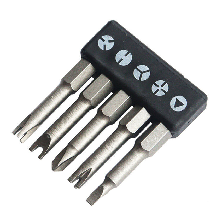 5Pcs 50mm Special-Shaped Screwdriver Set U-Shaped Y-Type Triangle Inner Cross Three Points Screwdriver Bit Tool