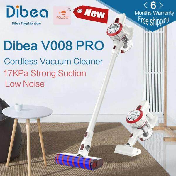 [Free Shipping] [6 months warranty] Dibea V008 Pro 2-In-1 Handheld Cordless Vacuum Cleaner Strong Suction Vacuum Dust Cleaner Low Noise Dust Collector Aspirator【With Local Plug adapter】 Singapore
