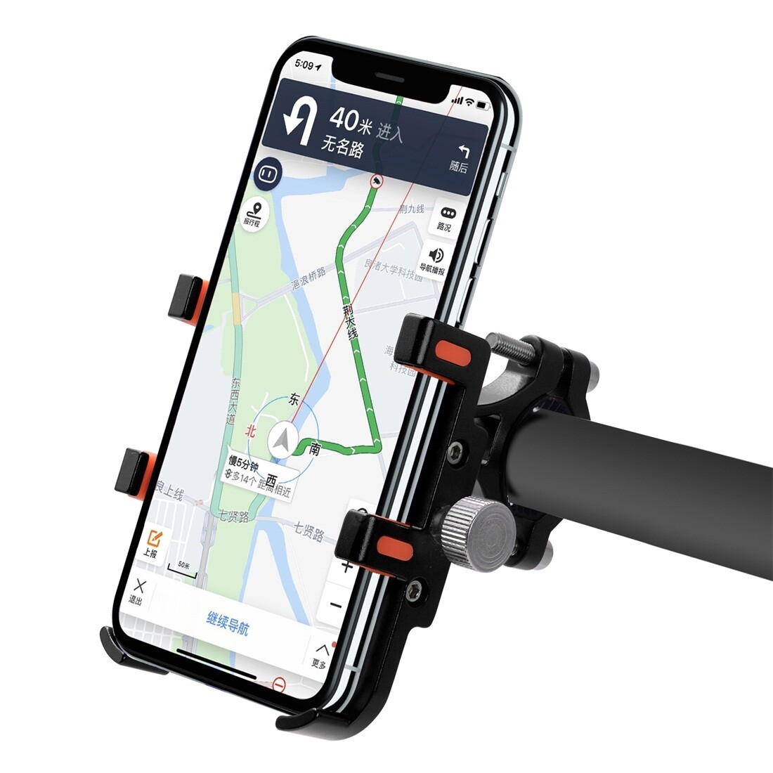 BÁO GIÁ MÁY ĐIỆN DI | Shopee Lazada Sendo Tiki mới nhất 24 Giá Đỡ Điện Thoại Di Động Bằng Hợp Kim Nhôm Cho Xe Máy MPB-91 Sáu Móng