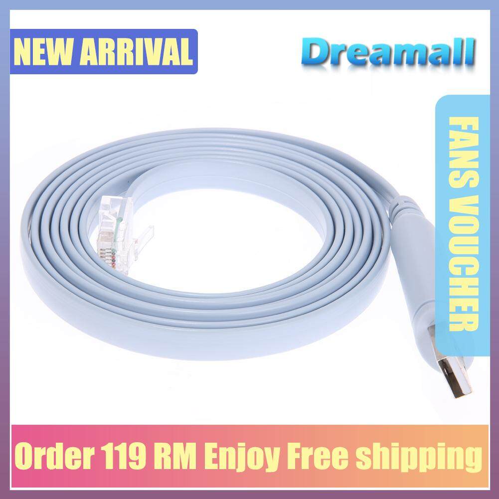 RJ45 Cable USB to Serial//Rs232 Console Rollover Cable for Cisco Route #BUY