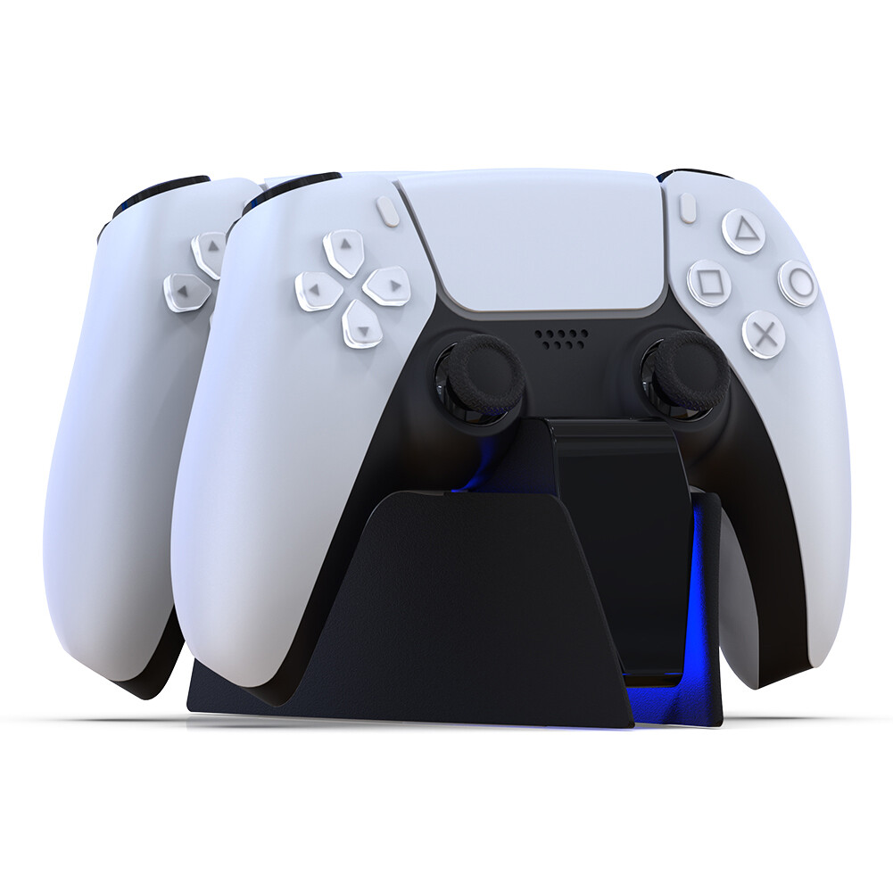 Wireless Controller Dual Charger for PS5 Gamepad Desktop Charging Cradle