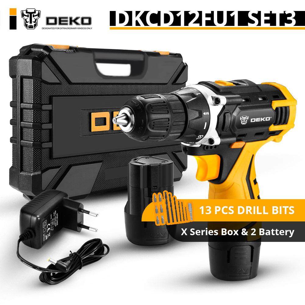DEKO New Arrival Banger 12V SET3 Cordless Drill Electric Screwdriver