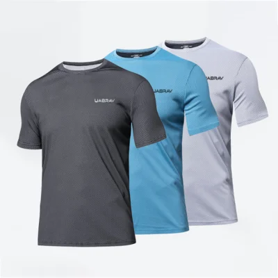 Summer Sport Shirt Men Tops Tees Running Shirts Mens Gym t Shirt Sports Fitness Jersey Quick Dry Fit camiseta running homb
