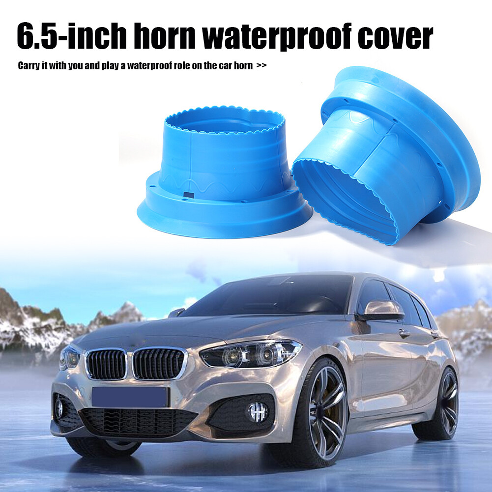 2 Chiếc Vỏ Loa Xe Hơi Chống Nước 6,5 Inch Miếng Đệm Sừng Gấp Được Bằng Silicon Mềm