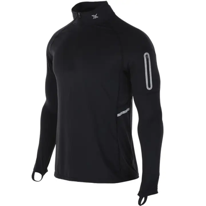running shirt with zipper pocket
