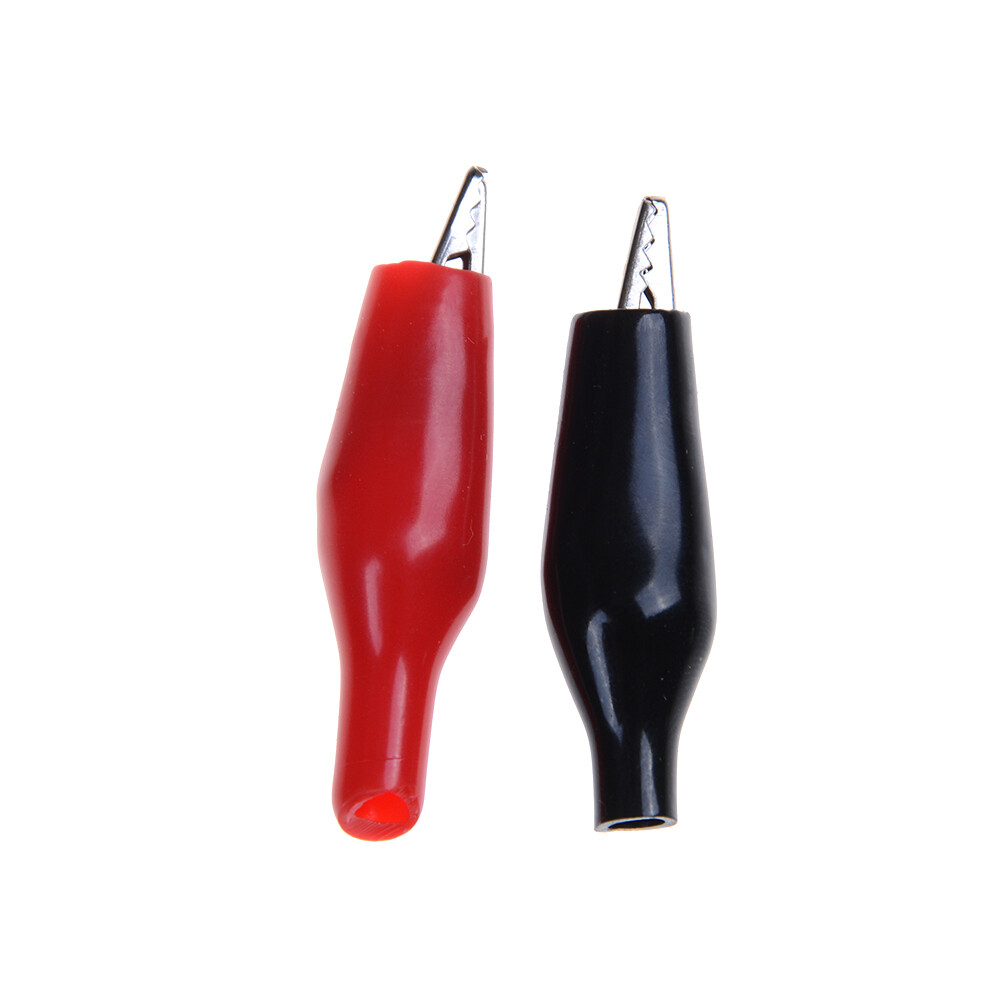 💖Best Buyle 20Xs Red Black Soft Plastic Testing Probe Alligator Clips Crocodile Test Clip