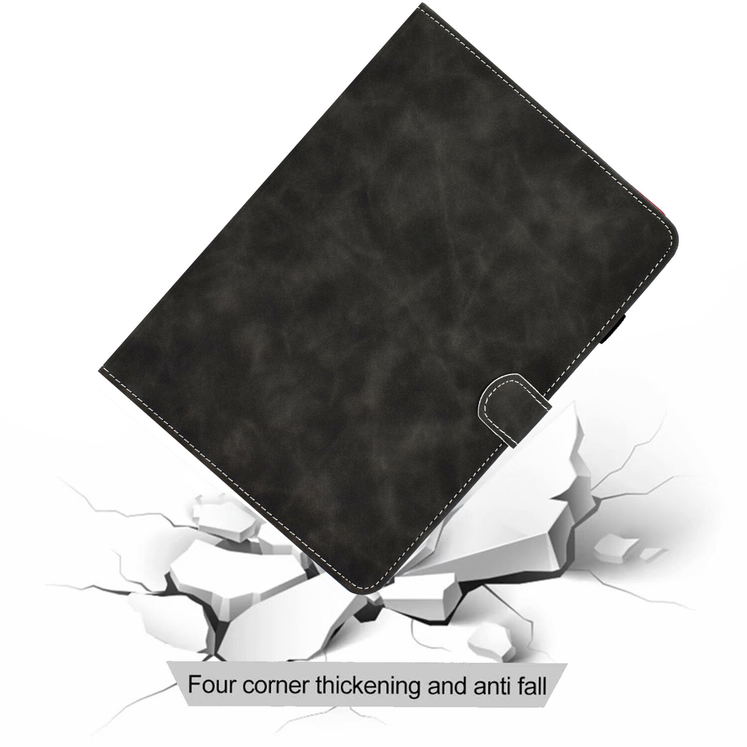 Flip Cover for 2020 Amazon Kindle Fire HD8 Casing HD8 Plus Business Solid Color Soft TPU Case with Card Slot Stand